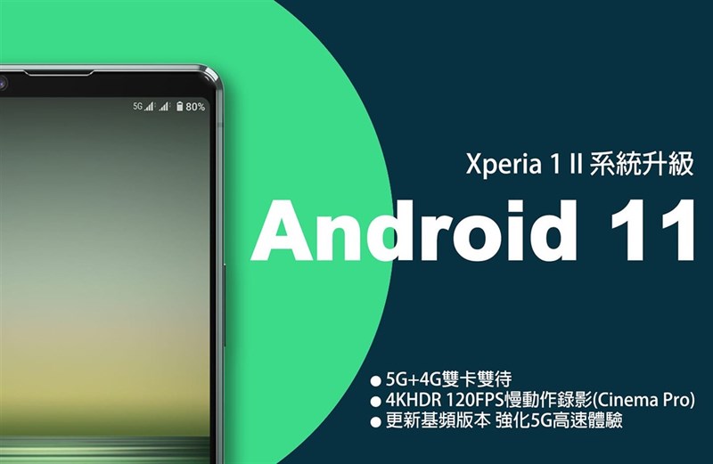 android 11 sony xperia 1 ii