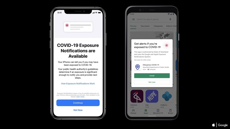 Apple hợp tác với Google phát triển Hệ thống thông báo tiếp xúc COVID-19 (Exposure Notifications Express)