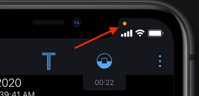 Chấm cam và xanh lá trên màn hình iPhone chạy iOS 14 là gì? Có tác dụng gì?