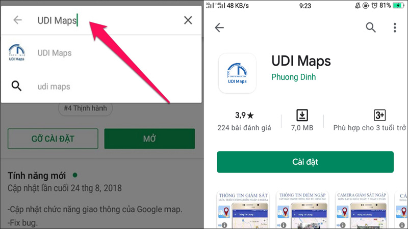 Check for flooding through the UDI Maps app