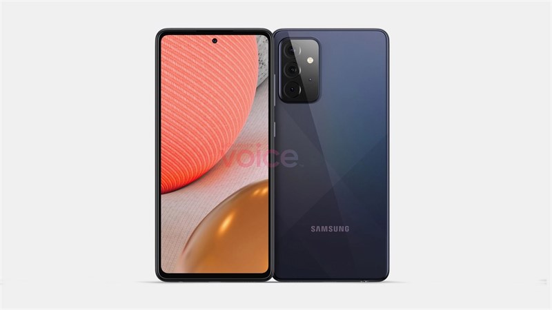 Galaxy A72 5G lộ ảnh render sắc nét với màn hình Infinity-O, 4 camera sau và cảm biến vân tay ẩn dưới màn hình