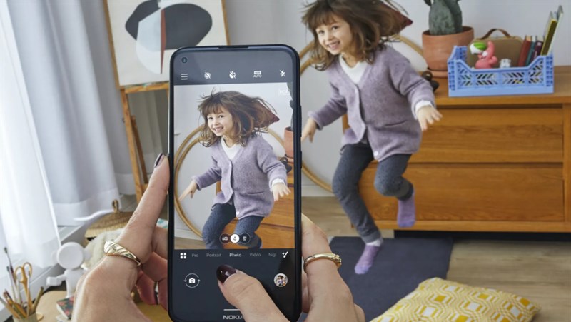 Nokia 5.4 với camera chính có độ phân giải 48 MP