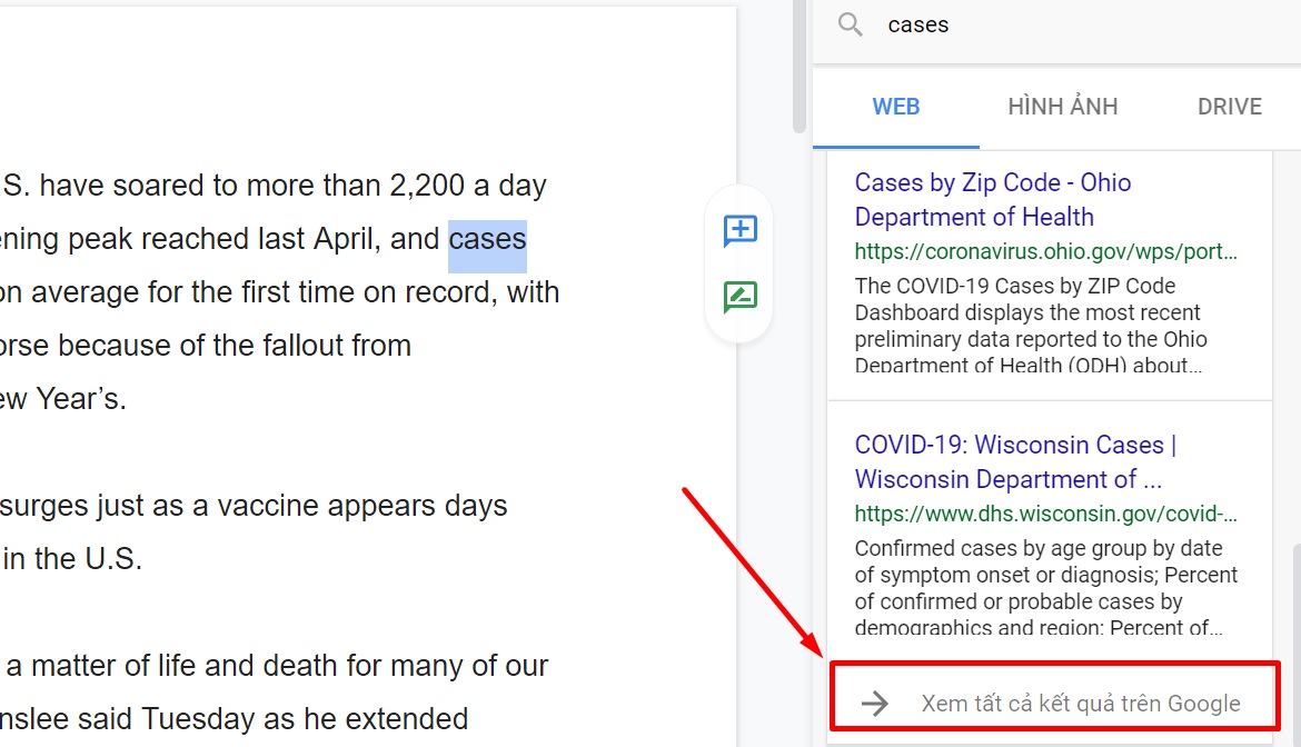Khám phá 3 tính năng dịch thuật tài liệu trên Google Docs có thể bạn chưa biết > Xem thêm kết quả tìm kiếm