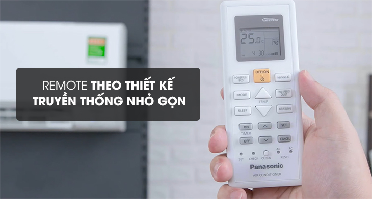 Remote được thiết kế truyền thống gọn nhẹ