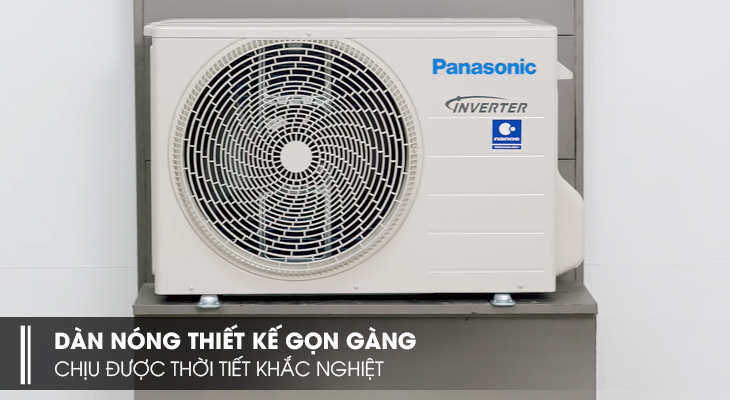 Dàn nóng được thiết kế gọn gàng