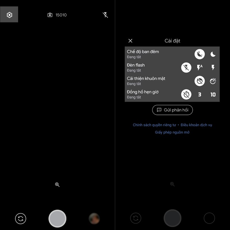 Phiên bản mới nhất của Google Camera Go