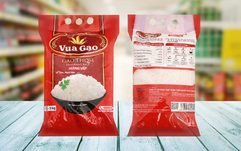 Gạo thơm Vua Gạo Hương Việt