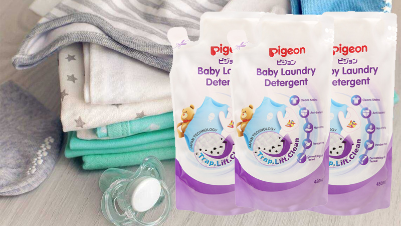 Nước giặt cho bé Pigeon loại túi 450ml 