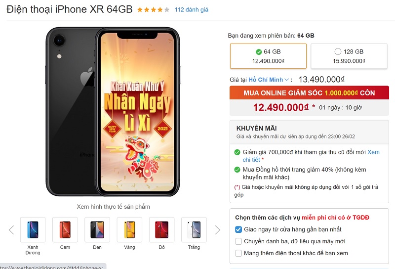 iPhone XR giảm giá cực mạnh iPhone XR giảm giá cực mạnh