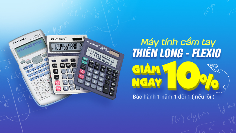 Máy tính cầm tay Thiên Long - Flexio