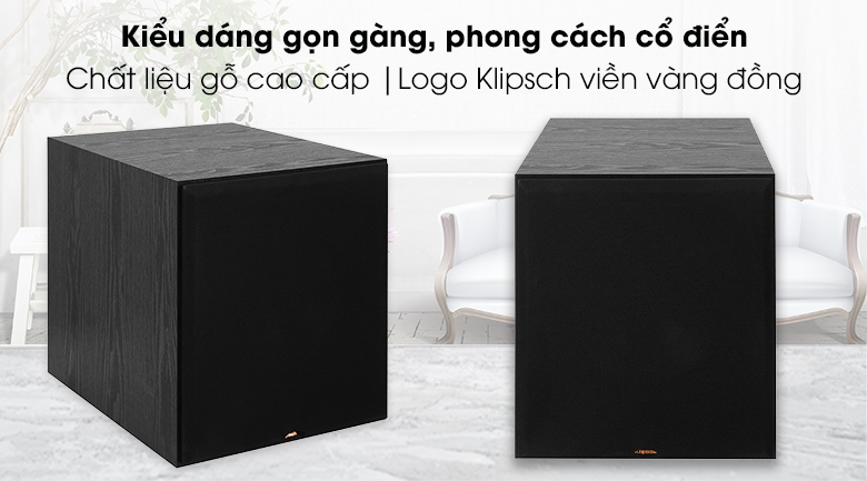 Loa Klipsch của nước nào? Có tốt không? Có nên mua không? > Kiểu dáng loa nhỏ gọn, phong cách cổ điển