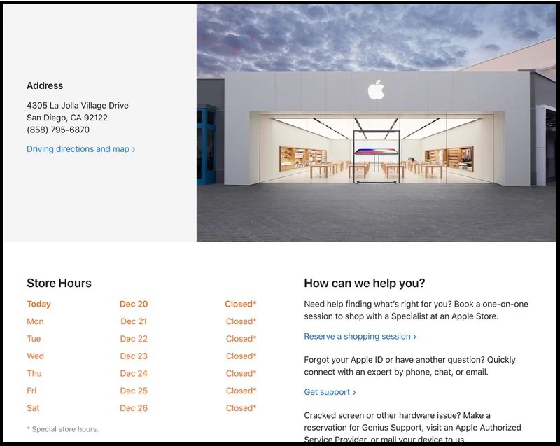 Tất cả Apple Store ở California đã bị đóng cửa do đại dịch COVID-19
