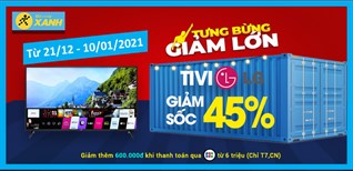 Mua ngay 5 mẫu tivi LG giảm SỐC đến 45%, có mẫu giảm 15 triệu dịp cuối năm, không lo về giá