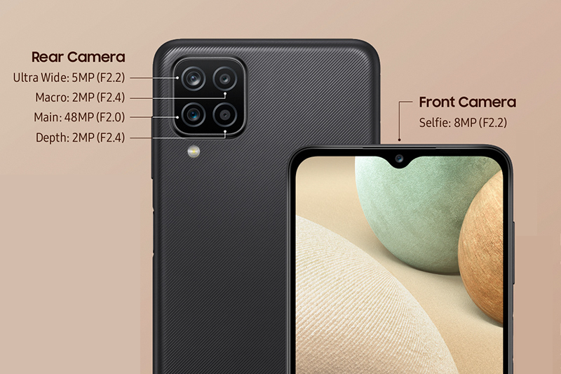 Cụm 4 camera của Samsung Galaxy A12 Cụm 4 camera của Samsung Galaxy A12
