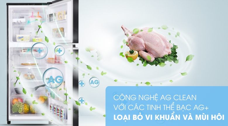 Công nghệ kháng khuẩn Ag Clean với tinh thể bạc Ag+
