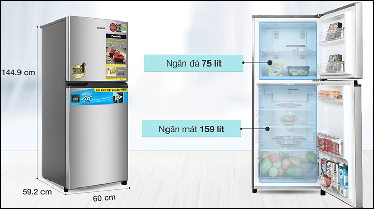 Tủ lạnh có dung tích từ 150 lít đến 300 lít