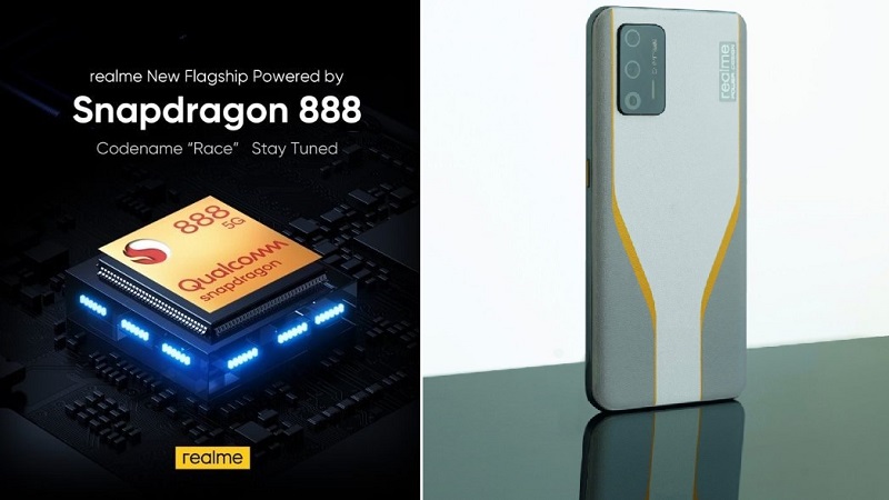 Lộ ảnh render của Realme Race với mặt lưng làm từ da, cụm camera 64 MP