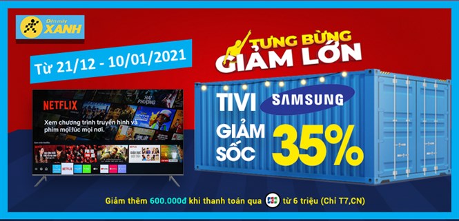 Top 5 tivi Samsung giảm SỐC tận GỐC đến 35 triệu, trả chậm 0% lãi suất, quà ngon