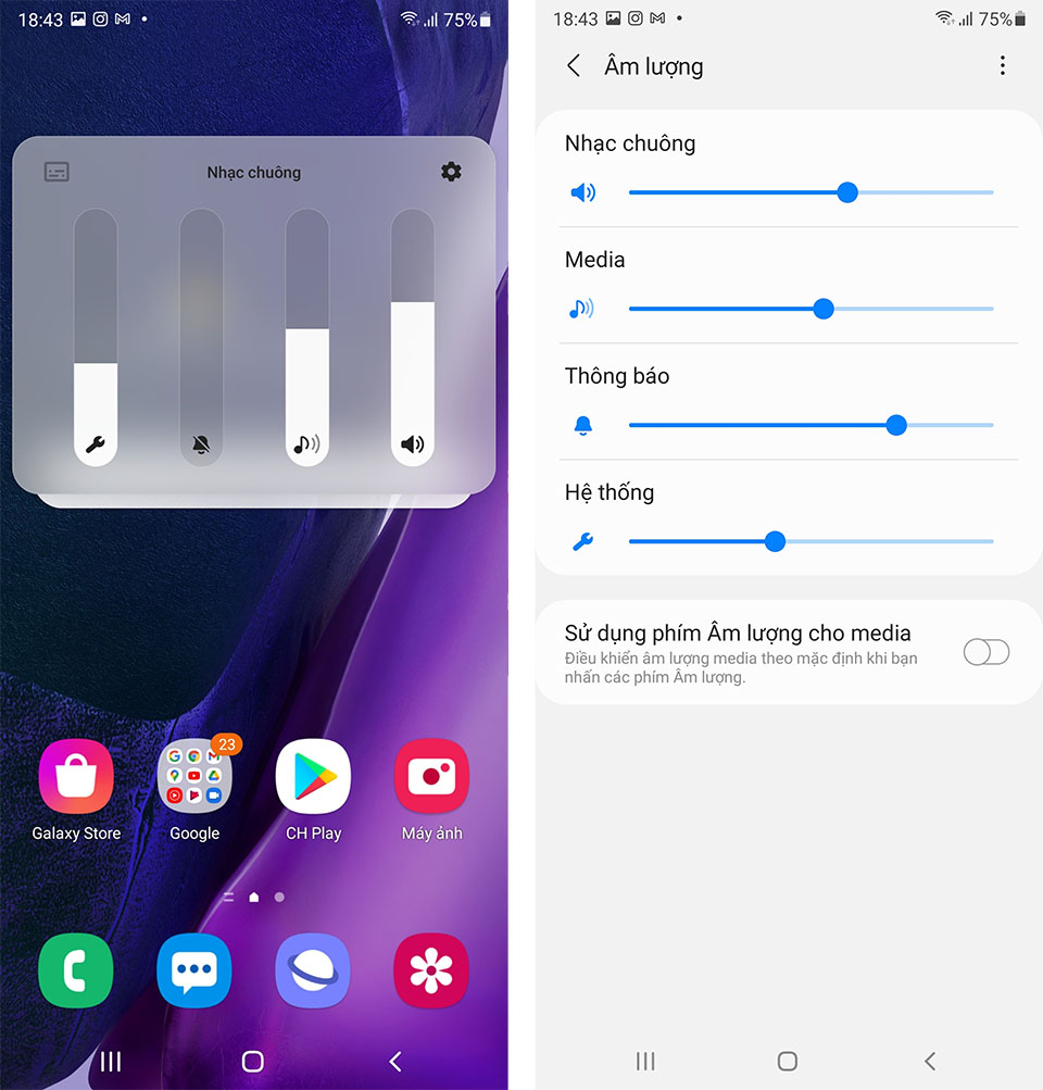 Thay đổi giao diện thanh điều chỉnh âm lượng Thay đổi giao diện thanh điều chỉnh âm lượng