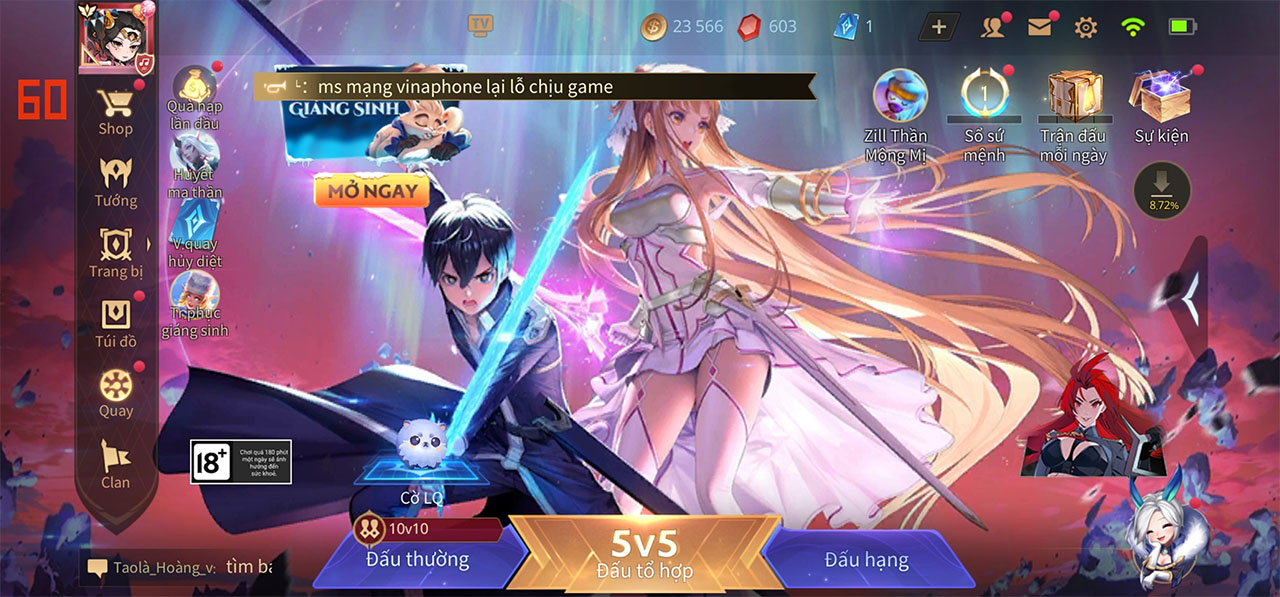 Khi chiến Liên Quân Mobile thì tốc độ làm tươi trở về mức tiêu chuẩn Khi chiến Liên Quân Mobile thì tốc độ làm tươi trở về mức tiêu chuẩn