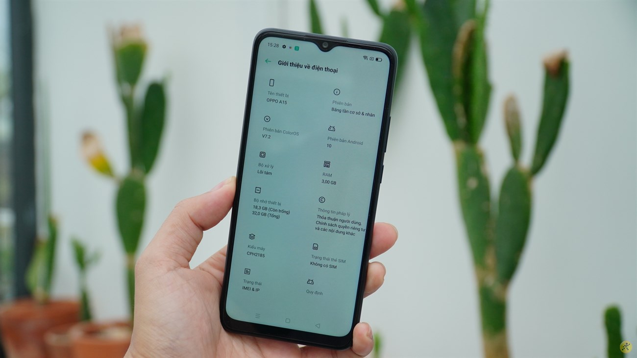 Cấu hình phần cứng của OPPO A15 Cấu hình phần cứng của OPPO A15