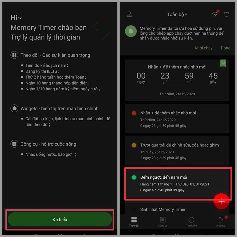 Memory Timer
