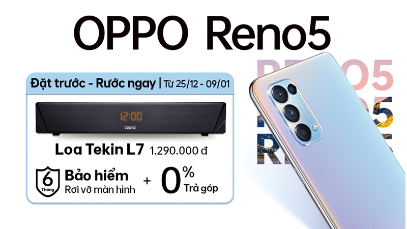 Đặt trước OPPO Reno5