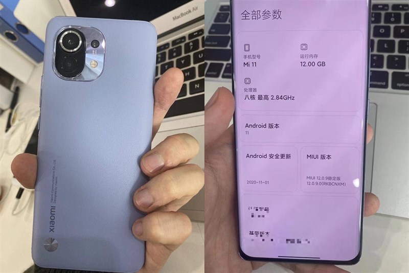Xiaomi Mi 11 lộ ảnh trên tay ngoài đời thực, tiết lộ thiết kế và thông số cấu hình