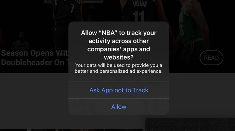 Thông báo ‘ngăn chặn việc thu thập dữ liệu theo dõi người dùng’ bắt đầu xuất hiện trên iOS 14.4 beta