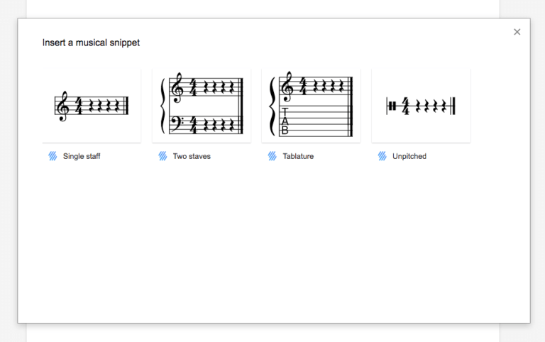 14 tiện ích bổ sung hữu ích giúp việc sử dụng Google Docs trở nên dễ dàng hơn > Flat Music Notation: Dành riêng cho ngườisoạn nhạc