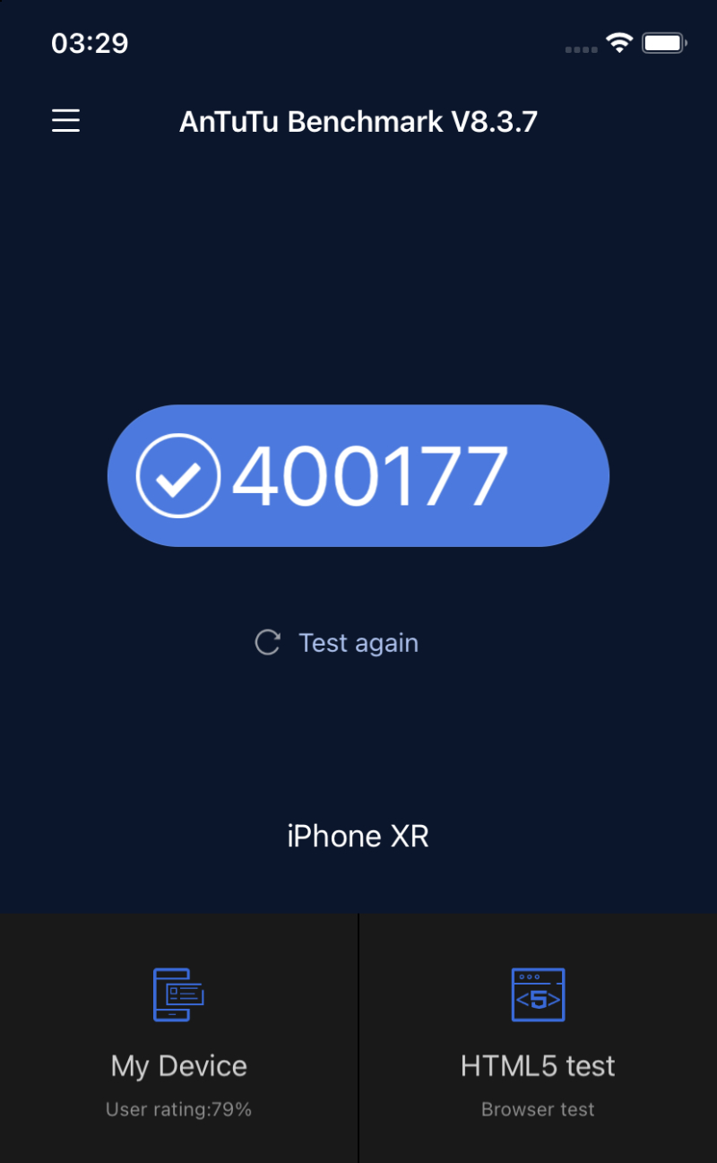 Điểm Antutu của iPhone XR Điểm Antutu của iPhone XR
