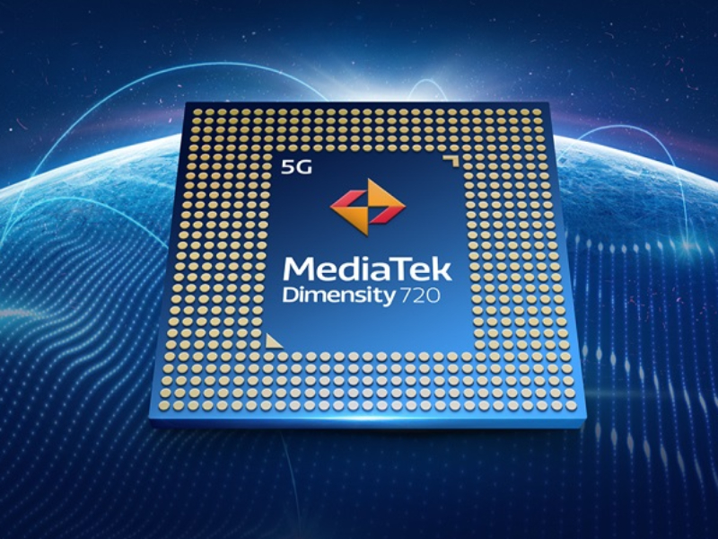 Con chíp Dimensity 720 5G được trang bị trên Galaxy A22