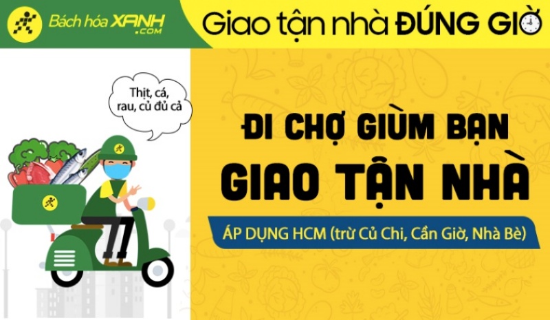 Thực phẩm tươi sống, giao hàng nhanh chóng với Bách hóa XANH Thực phẩm tươi sống, giao hàng nhanh chóng với Bách hóa XANH