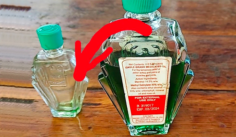 Làm thế nào để chiết dầu xanh từ chai lớn sang chai nhỏ mà không làm đổ 1 giọt?