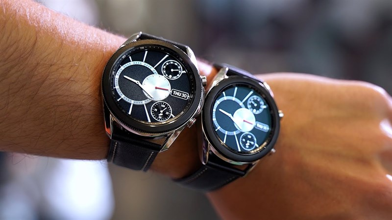 Trên tay hai kích thước của Galaxy Watch 3.