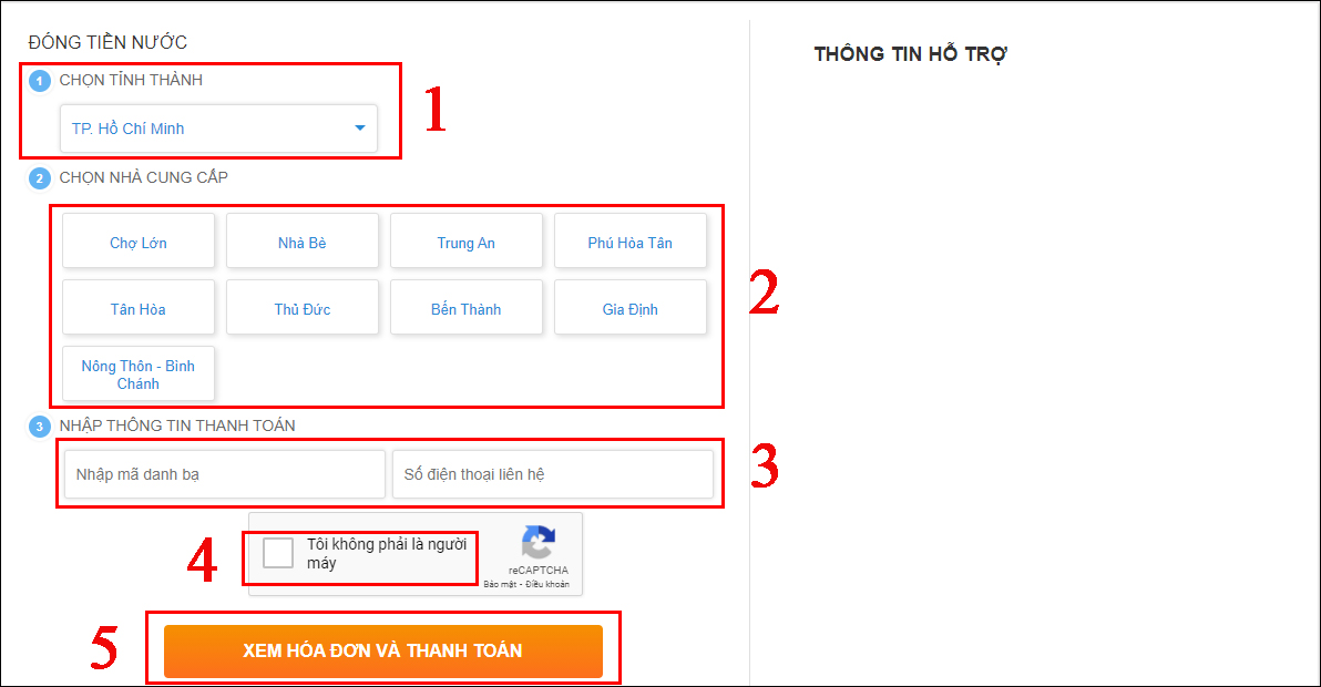 Bước 2: Nhập thông tin Bước 2: Nhập thông tin