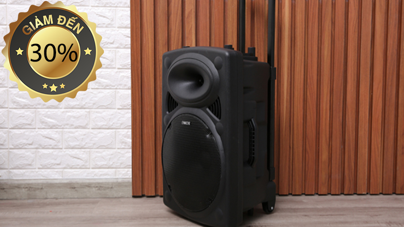 Loa Kéo Karaoke Enkor L1218K Đen 16W