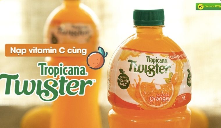 Nạp năng lượng, bổ sung vitamin C cùng nước cam ép Twister