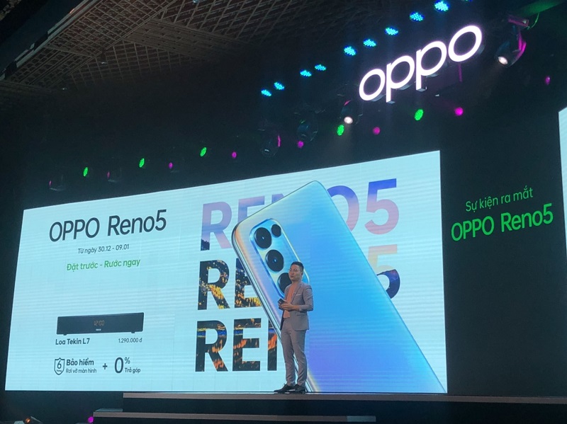 OPPO Reno5 chính thức ra mắt tại Việt Nam: Thiết kế bắt mắt, cấu hình cao, đặc biệt giá tốt và có nhiều khuyến mãi hấp dẫn OPPO Reno5 chính thức ra mắt tại Việt Nam: Thiết kế bắt mắt, cấu hình cao, đặc biệt giá tốt và có nhiều khuyến mãi hấp dẫn