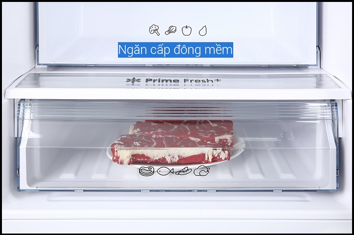Ngăn cấp đông mềm Prime Fresh+ giúp chế biến thực phẩm nhanh, không cần rã đông