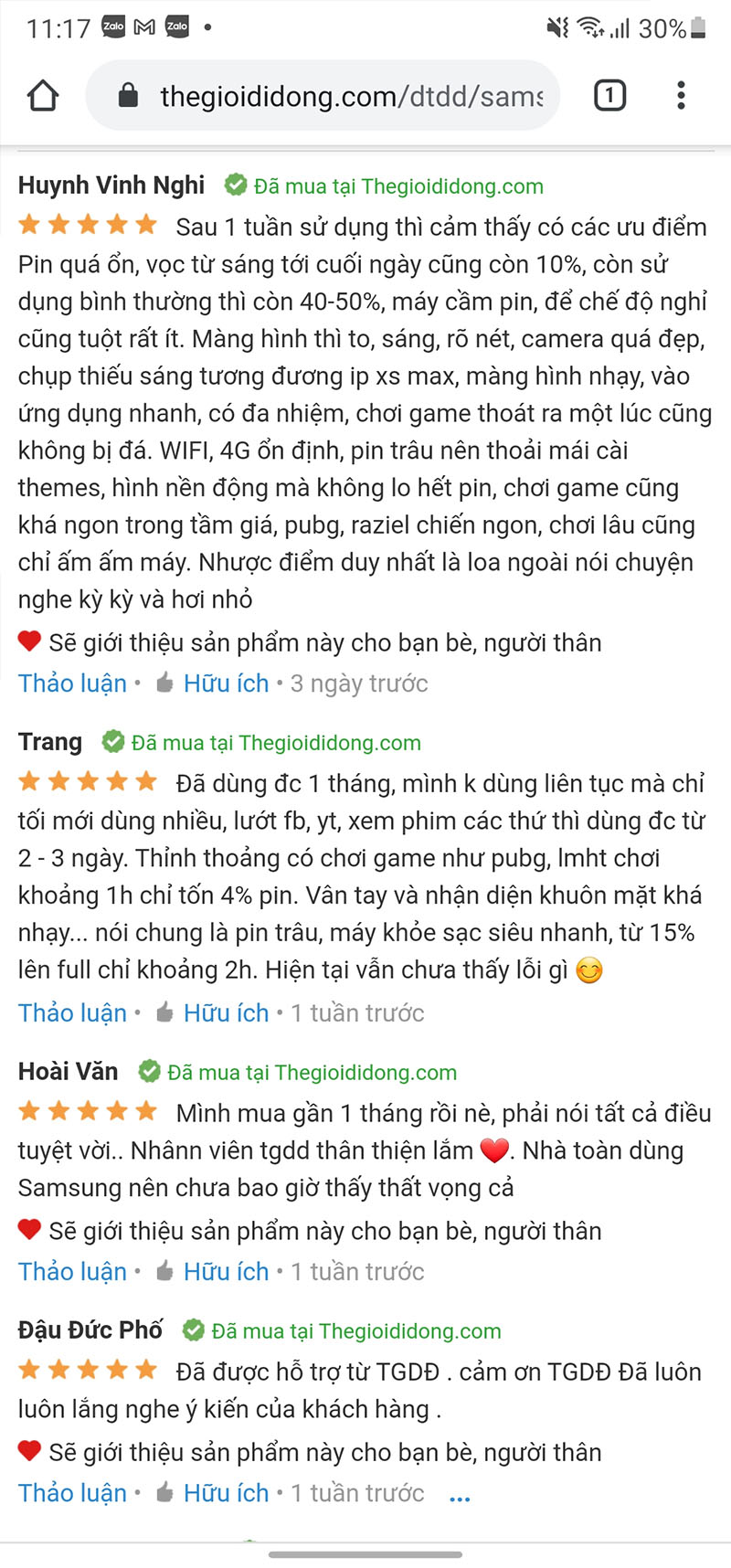 Đánh giá từ người dùng Galaxy M51 Đánh giá từ người dùng Galaxy M51