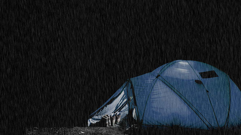 Thunderstorm & Rain On Tent Sounds For Sleeping