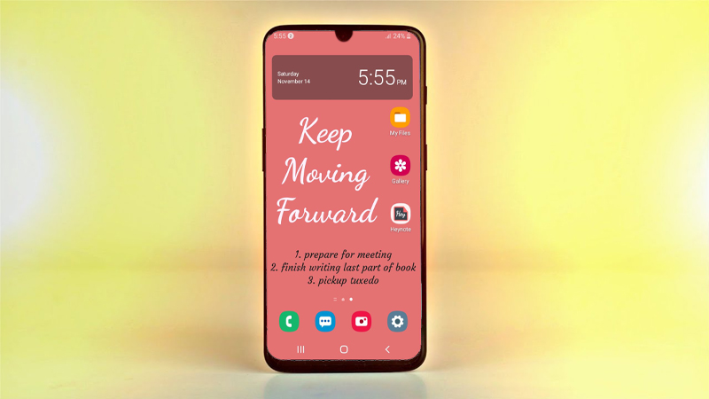 Cách tạo ghi chú đẹp ngay trên màn hình khóa điện thoại Android