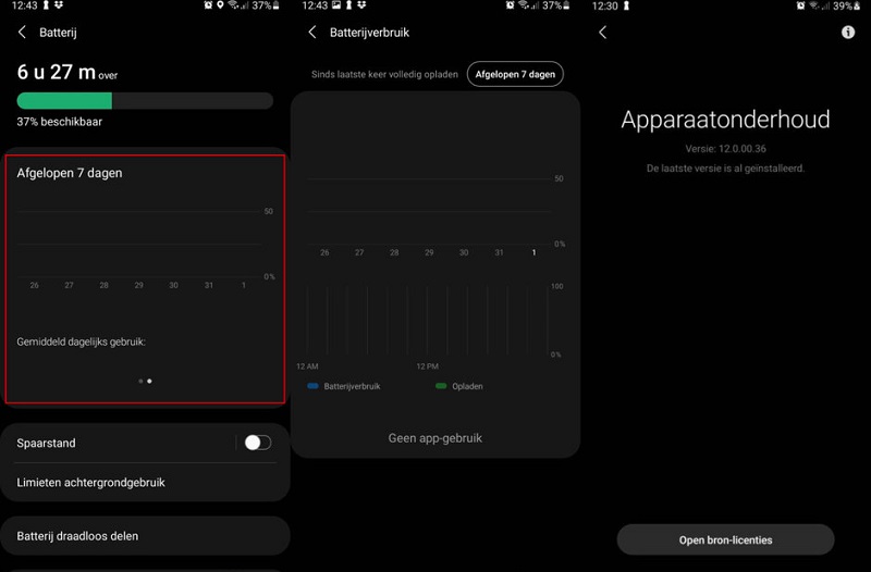 Một số thiết bị Samsung gặp lỗi không thống kê mức độ sử dụng pin trong One UI 3.0