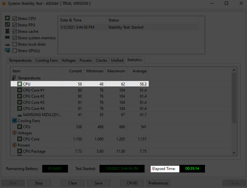 Đo tản nhiệt bằng AIDA64
