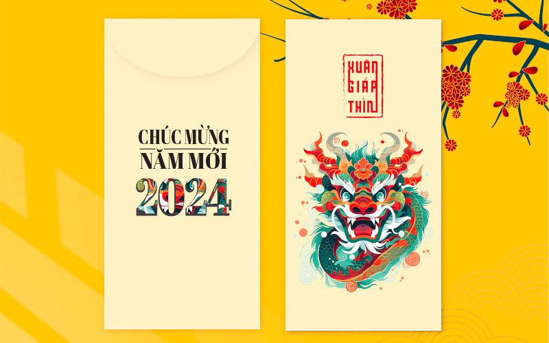 Bao lì xì chúc mừng năm mới 2024