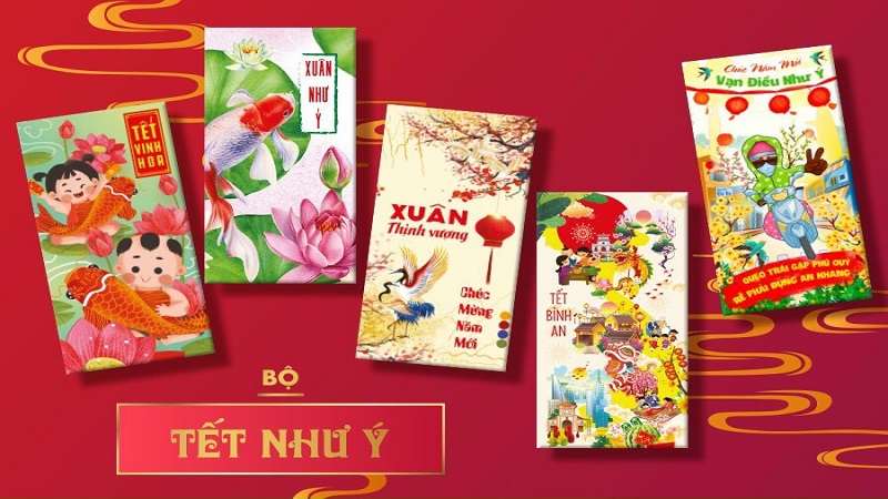 Bao lì xì chủ đề Tết Như Ý