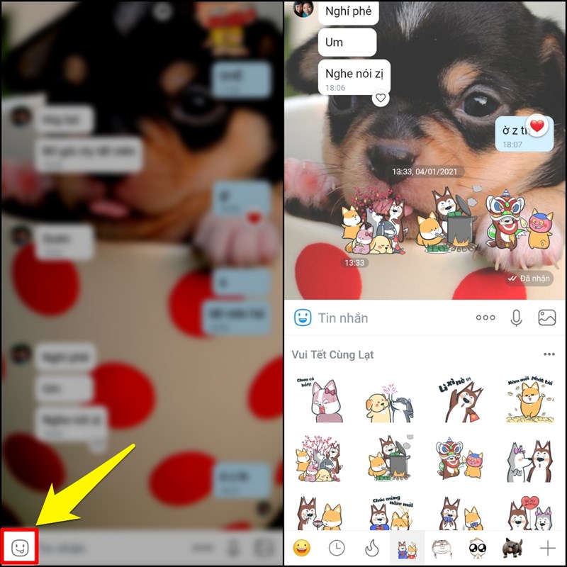 Gửi sticker đón tết cho bạn bè và người thân cực vui nhộn và độc đáo Gửi sticker đón tết cho bạn bè và người thân cực vui nhộn và độc đáo