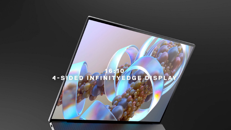 Màn hình Dell XPS 17 (2020) có thiết kế cực mỏng.
