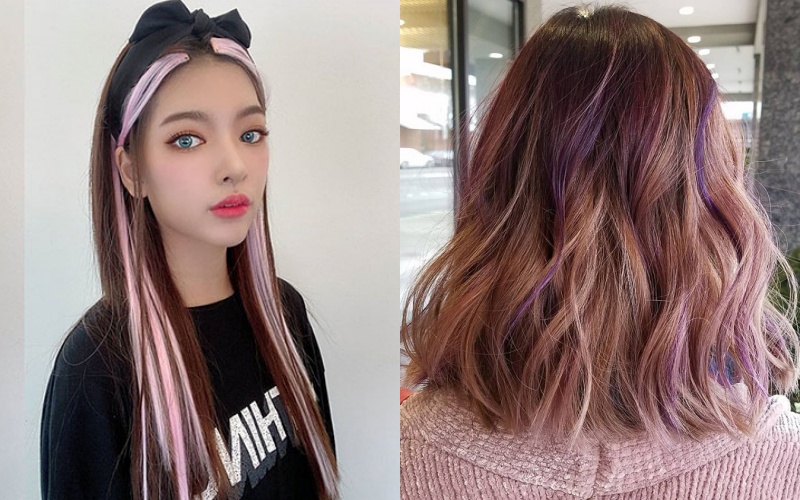 Bộ sưu tập Tóc highlight hồng sữa cho mái tóc thêm sự dịu dàng và xinh đẹp